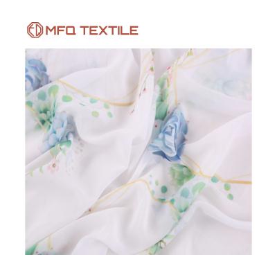 China 2022 new style 75gsm fabric flower pattern digital printing 100% polyester fabric stretch fabric for skirt for sale