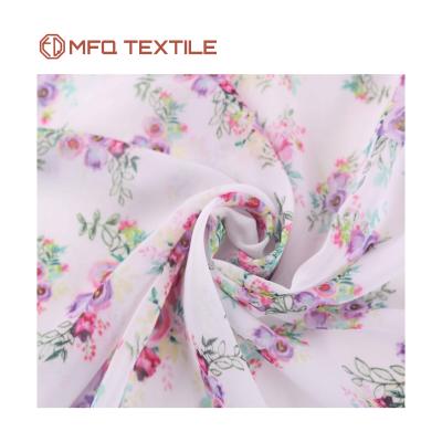 China Wholesale Stretch Fabric 60gsm Woven Flower Pattern 100% Polyester Digital Printing Fabric For Skirt for sale