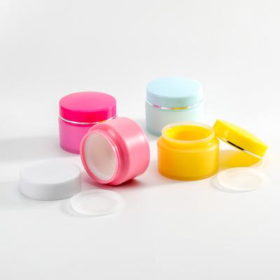 China 15g pp plastic empty cream jar cosmetic packaging plastic facial cream container jar for sale