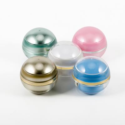 China 5g Cosmetic Multicolor Spherical Cosmetic Storage Container Packaging Eye Cream Lotion Cream Jar for sale