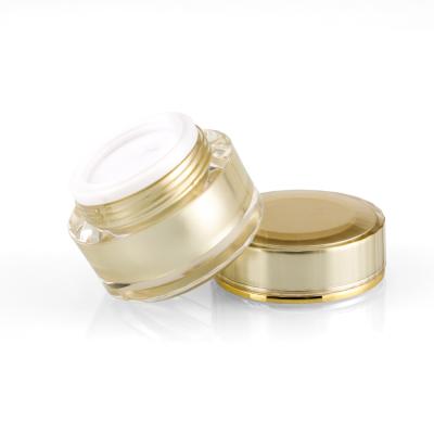 China Personal Skin Care Packaging Phnom Penh 20g Acrylic Cream Jar PP Liner With Gasketed Empty Plastic Face Cream Lotion Jar for sale