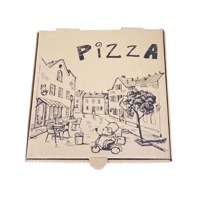 China 2021 recyclable custom logo eco-friendly high quality cheap 9 inch pizza boxes for sale for sale