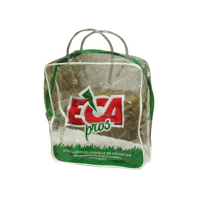 China Recyclable Cheap Clear PVC Bag With Zipper For Packing Cosmetics for sale