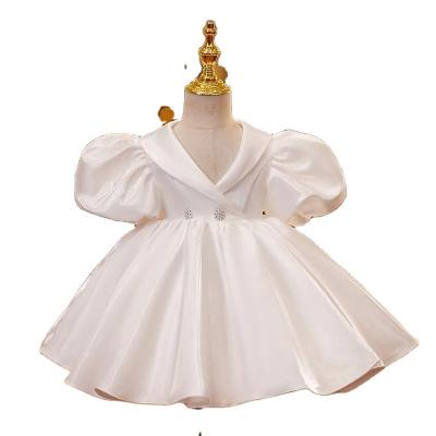 China Children's Clothing Princess Dress Party Comfortable Dress s Summer Girls White Dress Children Washable Clothing Girls for sale