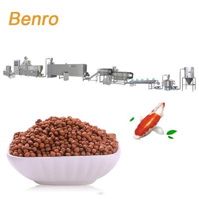 China Make Animal Feed Automatic Floating Fish Feed Processing Line for sale