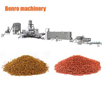 China Make Animal Feed Automatic High Quality Fish Feed Pellet Machine Extruder Machine Making Processing Line for sale