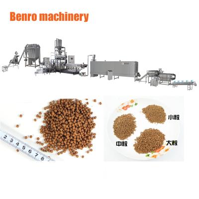 China Make 100kg~2000kg Automatic Animal Feed Floating Fish Feed Processing Line Machine Factory for sale