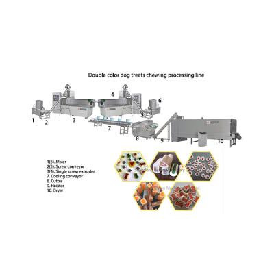 China Snack Factory Design Top Quality High Capacity Latest Pet Chewing Dog Treats Making Machine for sale