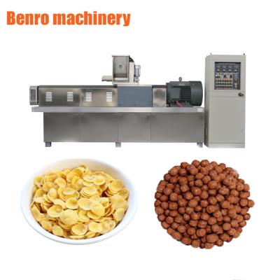 China China oatmeal breakfast cereal making machine double screw extruder breakfast cereal production machine factory price for sale