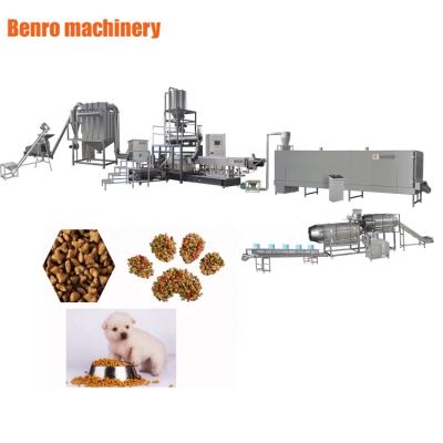 China Automatic Dog/Cat/Fish Stainless Steel Dog Food Making Machine Twin Screw Extruder Dry Pet Food Production Line for sale