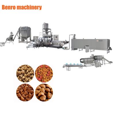 China Automatic Dog/Cat/Fish Industry Pet Food Product Factory Cat Dry Dog Food Processing Machinery Extruder Machine for sale