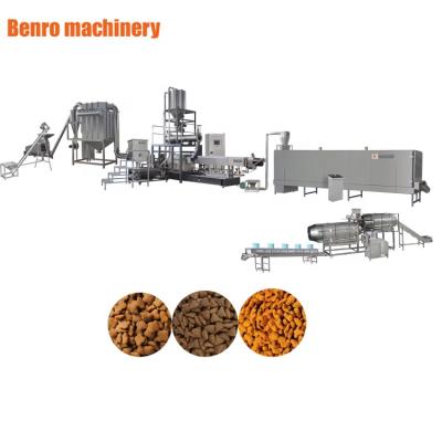 China Full Automatic Dog Pet Food Extruder/Cat Pet Food Processing Machinery Supplier/Dry Fish Chips Fish Food Production Line for sale