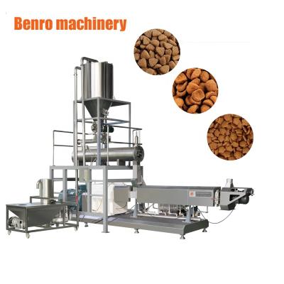 China Automatic Dry Pet Food Production Line Twin Screw Dog/Cat/Pet Food Extruder Fish Fish Feed Production Line for sale