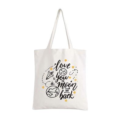 China Eco Friendly Reusable Durable Custom Logo Canvas Tote Bag Promotional Handled Cotton Handled Shopping Bag for sale