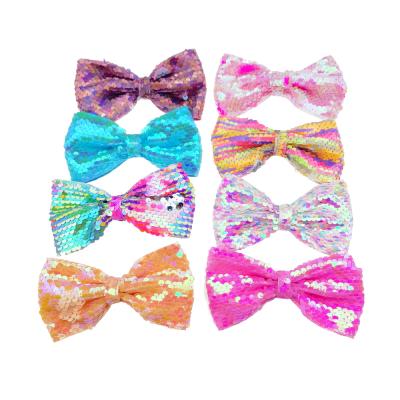 China BSCI High Quality Bows Hair Ties Party Sequin Bling Hair Clips Hair Accessories for sale