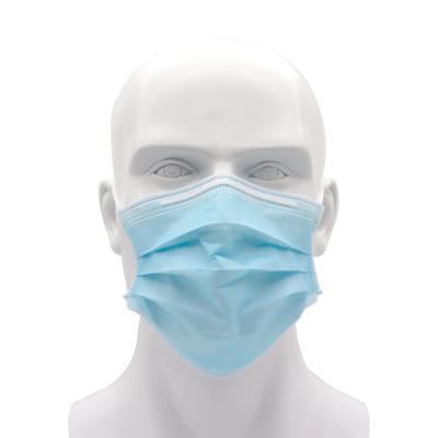 China Adult Hot Sale: Supplies Non Woven Sterile Disposable Surgical Mask Blue Medical Face Mask for sale