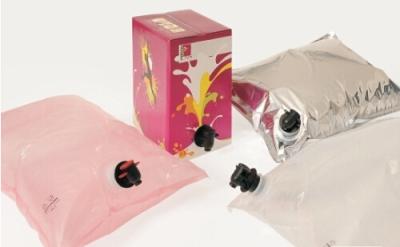 China Aseptic Full Color Printing 3l Grape Wine Pouch Bib Bag In Box With Handle for sale