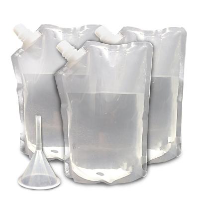 China Transparent Durable Concealable Plastic Rum Runner Flask For Energy Drink for sale