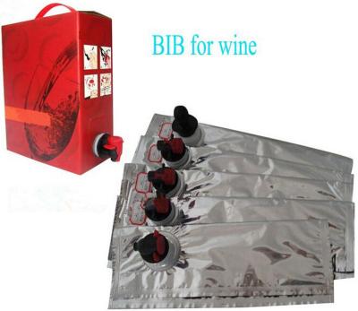 China Laminated Aseptic Bib Bag In Box Customize 2L 3L 5L 10L For Red Wine for sale