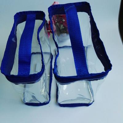 China Clear handmade PVC handle bags for children toy , strong enough for sale