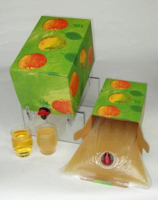 China Hygienic Apple Fruit Pulp Aseptic Packaging Bib Bag In Box For Juice Dispenser for sale