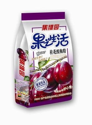 China Square Bottom Quad Seal Bags , Gravure printing standing bags 450g for sale