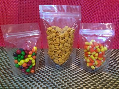 China Reclosable Clear Stand Up Pouch For Candy for sale