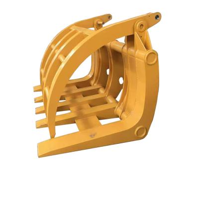 China Construction Works Manufacturer Wholesale 220mm Tine Width 1500kg Durable High Quality Grass Grapple for sale