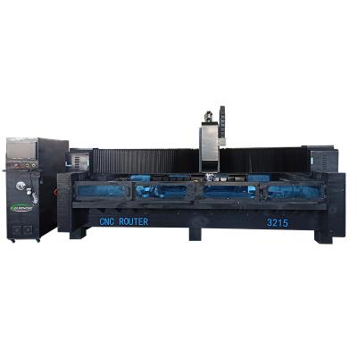 China 3215 Stone Granite Quartz Marble Sandstone 3020 3015 Stone CNC Router Marble Granite Quartz Carving Engraving Machine With ATC 12 Tools for sale