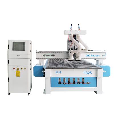 China Acrylic PVC Wood Engraving Cutting Horizontal Drilling CNC Router 1325 CNC Wood Carving Router For Doors for sale