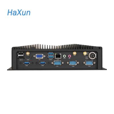 China fanless industrial computer core i3, i5, i7 with wifi 3G 4G GPRS 225 mm (w) x 188 mm (d) x 59mm (h) for sale