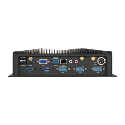 China Fanless i3, i5, i7 embedded computer, wide input 9V, 24V, 28V vehicle voltage industry car PC PC for sale