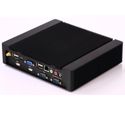 China Industry / Office / Portable Home PC , Super Small Computer With 2 RJ45 , Intel Atom Mini PC Support Windou 7 System for sale