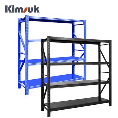 China Corrosion Protection Adjustable Medium Duty Steel Shelving Storage Rack Shelves for sale