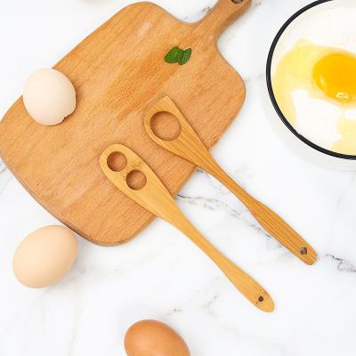 China Low viable MOQ customized bamboo egg beater bamboo egg stiring tools bamboo egg spatulas for kitchen tools for sale