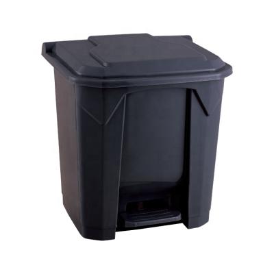 China Durable Plastic Waste Bin Pedal Bin Bins Household Waste Bin Waste Bin With Lid for sale