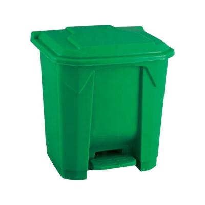 China Sustainable 15K Foot Pedal Bin Rectangular Plastic Trash Can for sale