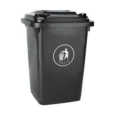 China Sustainable Wholesale Plastic 50L Trash Can Matching Trash Can With Lid for sale