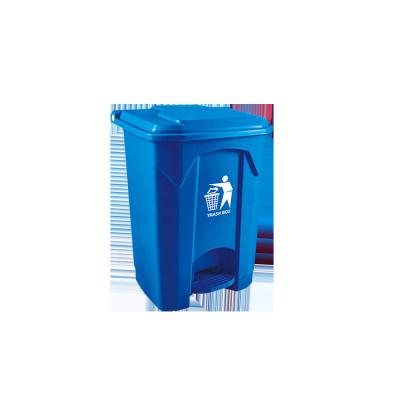 China Sustainable Waste Bin Square With Edge Pedal Plastic Bin Waste Matching Bin for sale