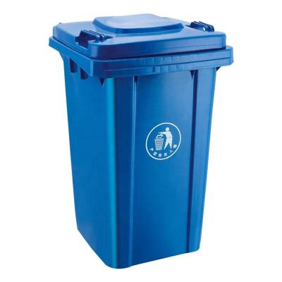 China Sustainable Outdoor Residential Classification 80L Sorting Recycle Garbage Bin for sale