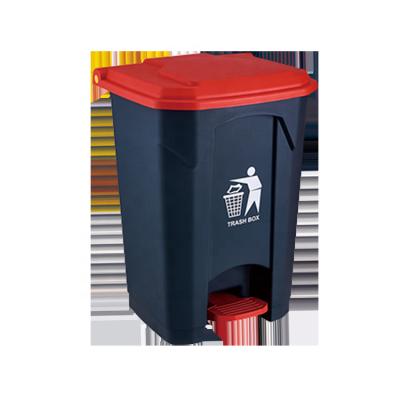 China Sustainable Dump Pedal Plastic Waste Bins For Parks Outdoor Garbage Bin for sale