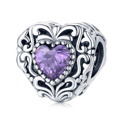 China New Fashion Free Gifts Nickel Qings Heart Sterling Silver 925 Mysterious Heart Charm for sale