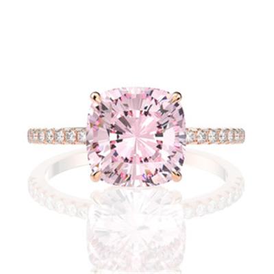 China Ring Qings Hot Sale Allergic Silver Stock Item Not Sell Fine Silver Jewelry 2021 925 Pink Stone Wholesale Ring for sale