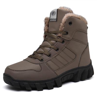 China Around 2022 hot selling new men's velvet thickening men's snow boots warm men's outdoor snow rejects casual snow boots for sale