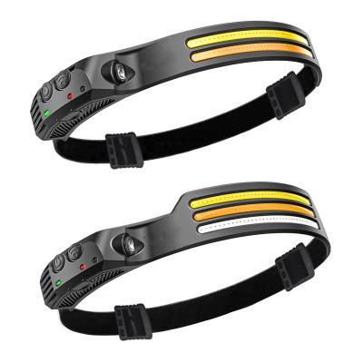 China COB Led Headlamp Hot Selling Multifunction Portable Waterproof COB LED Strip Rechargeable Headlight For Fishing Camping Hunting for sale