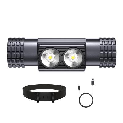 China Type-C High Quality Bright Aluminum Alloy Led Rechargeable Waterproof USB LED Latest High Power Headlight Factory Products Work Light Powerful Flashlights and Torches for sale