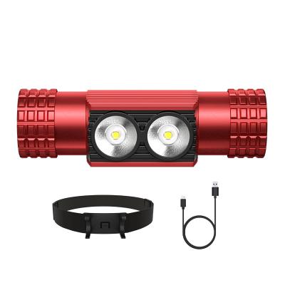 China USB Type-C 2022 Outdoor Led Headlamp High Power Headlight New Arrival Products Factory Rechargeable Led Aluminum Alloy LED Headlamp With Rechargeable 18650 Battery for sale