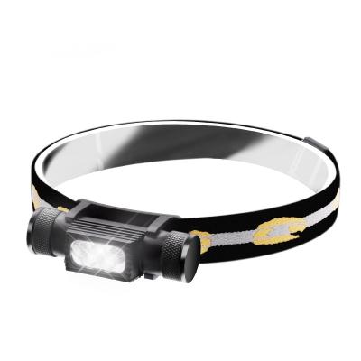 China New Arrival High Quality Aluminum Alloy Material Camping Head Torch, LED Ultralight Rechargeable Waterproof Headlight for sale