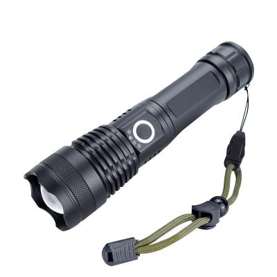 China Zoom Latest Products Powerful 5 Modes Zoom Powerful Portable LED Flashlight 18650 Battery Waterproof for sale