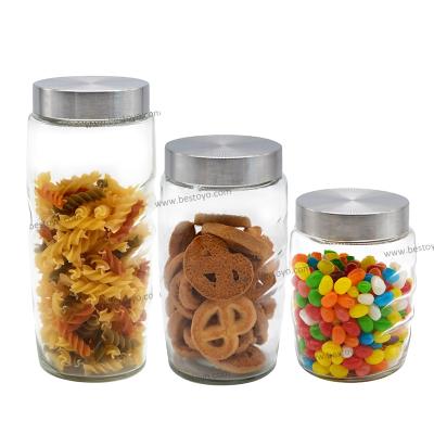 China Heatable Jar Honey Spice Storage Glass Jar Luxury Low Price Glass Food Storage Jar for sale